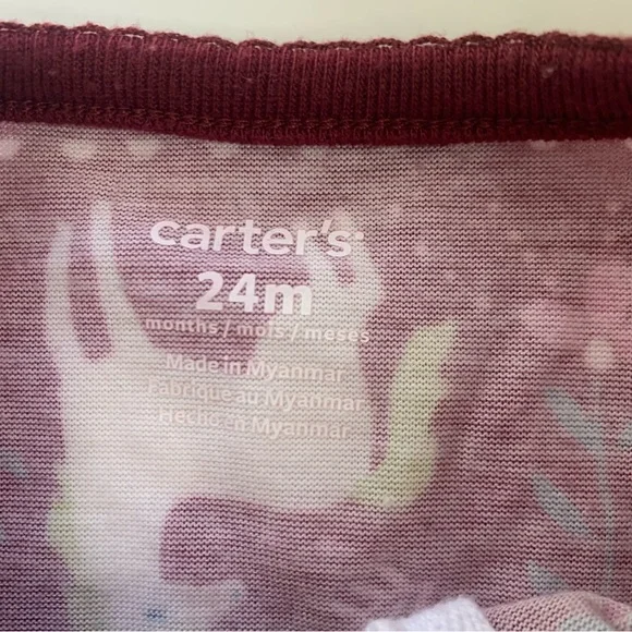 Carter's Kids Pajama Set - Pink, Orange, and Purple - Picture 3 of 13